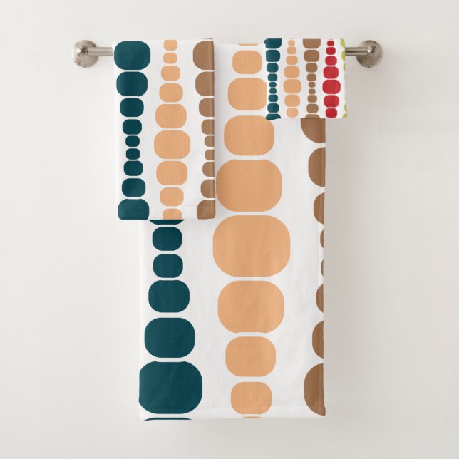 Modern Rectangles  Bath Towel Set (Insitu)