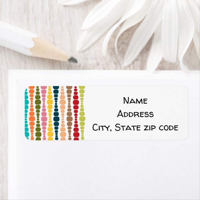 Modern Rectangles  Return Address Label (Insitu)