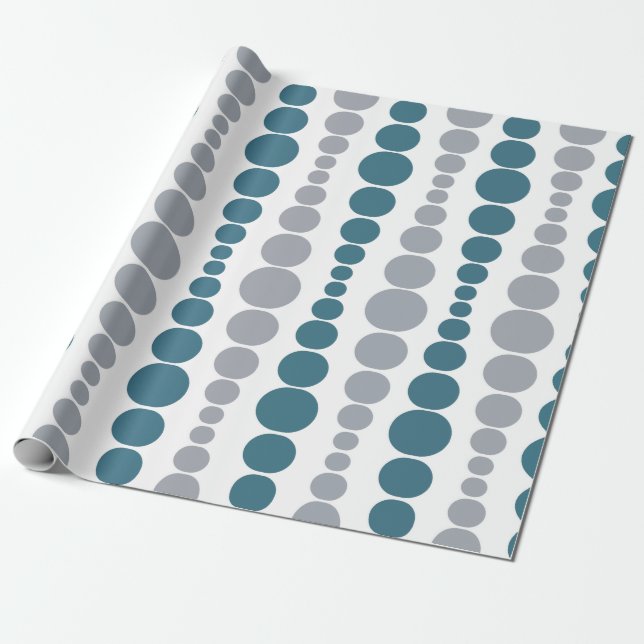 Modern Rectangles  Wrapping Paper (Unrolled)