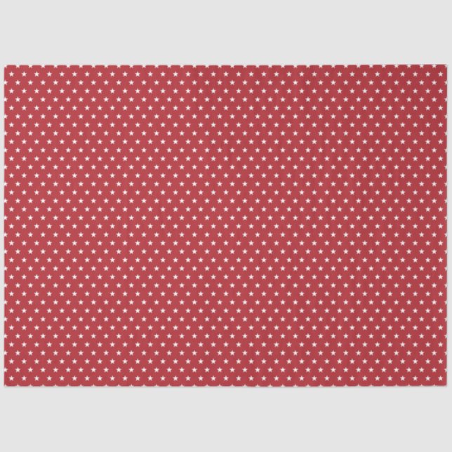 Modern Red and White Plaid Christmas Tissue Paper (Front)