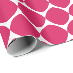 Modern Red Baubles   Geometric Holiday Pattern Wrapping Paper