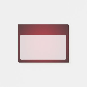 Modern Red-Black Grainy Vignette Post-it Notes