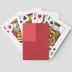 Modern Red Block Playing Cards – Customisable