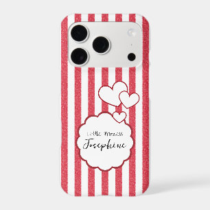 Modern Red Chalk Stripes Background Triple Hearts