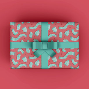 Modern Red Christmas Wrapping Paper