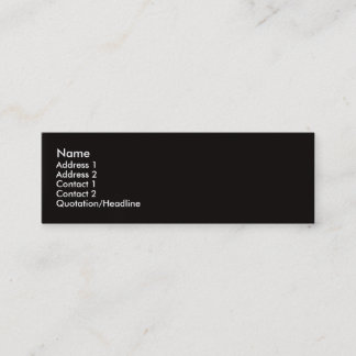 Modern red circles on rough black background mini business card