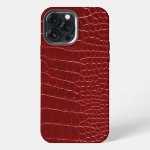 Modern Red Crocodile iPhone 13 Pro Max Case