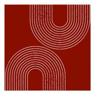 Modern Red Design Poster