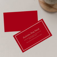 Modern Red Geometric Graduation 2025 Party