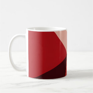 Modern Red Geometric Starburst Coffee Mug