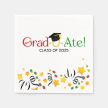 Modern Red Green Yellow Graduate