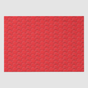 Modern red hearts pattern Valentine's day Tissue Paper