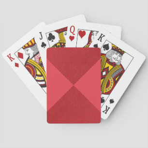 Modern Red Hourglass Playing Cards – Customizable