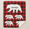 Modern Red Plaid And White Mama Bear Gift