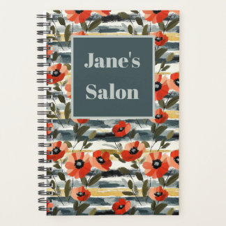 Modern Red Poppy Small Business Planner