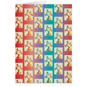 Modern Red, purple and blue Tulip Couple pattern