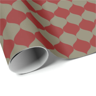 Modern Red Sage Christmas Ogee  Wrapping Paper
