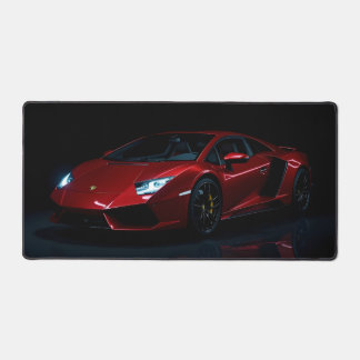 Modern Red Sports Car Desk Mat