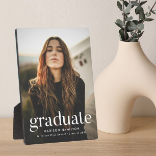 Modern Refined Graduation Photo Plaque