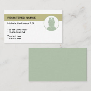 Modern Registered Nurse Medical Businesscards Business Card
