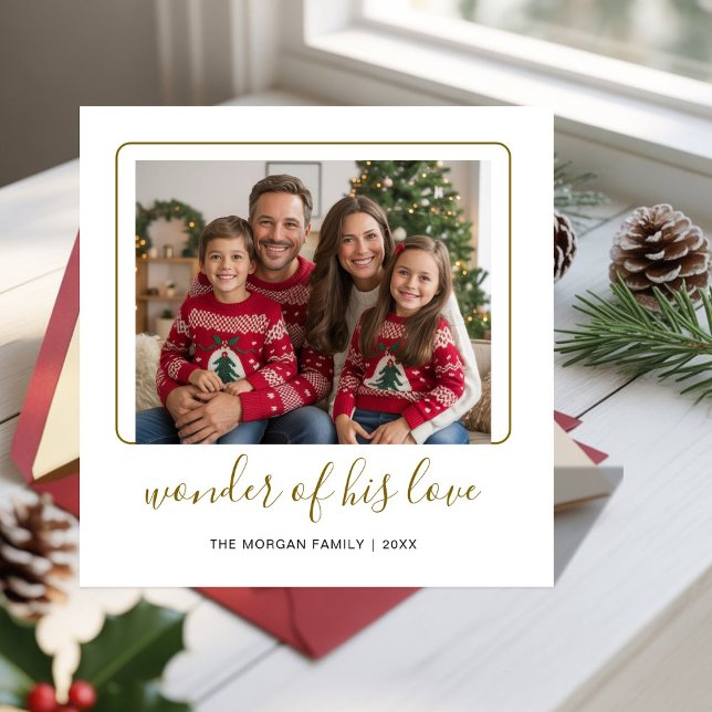 Modern Religious Christmas family Photo Card (Creator Uploaded)