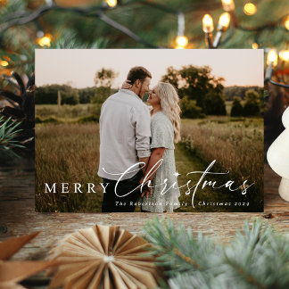 Modern Religious Christmas Star Holiday Card