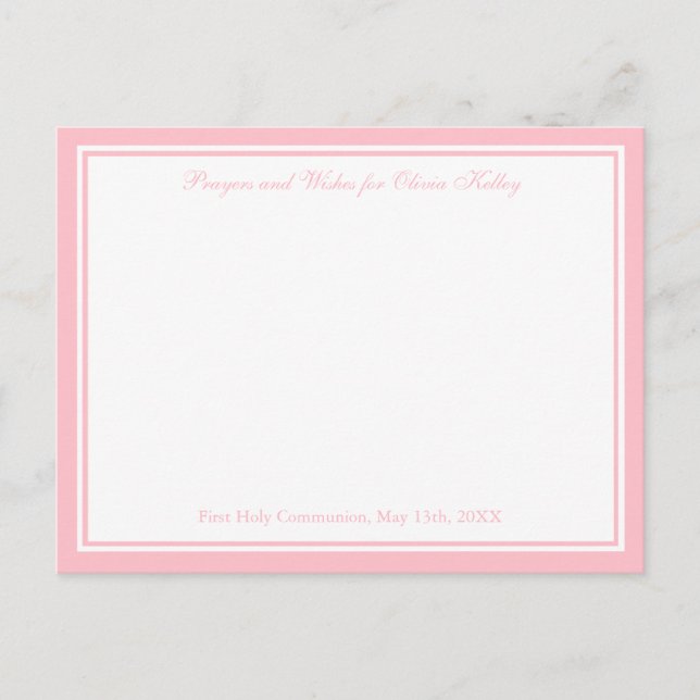 Modern Religious Cross, Wishes and Prayer Card (Front)