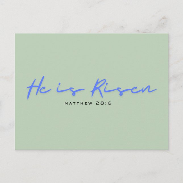 Modern religious easter card (Front)