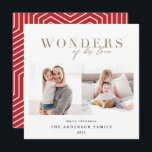 Modern religious gold 2 photo geometric Christmas Holiday Card<br><div class="desc">Modern religious gold chic multi photo christmas holiday card. Part of a collection. Text and geometric backer colour can be changed. Classy,  stylish elegant design.</div>