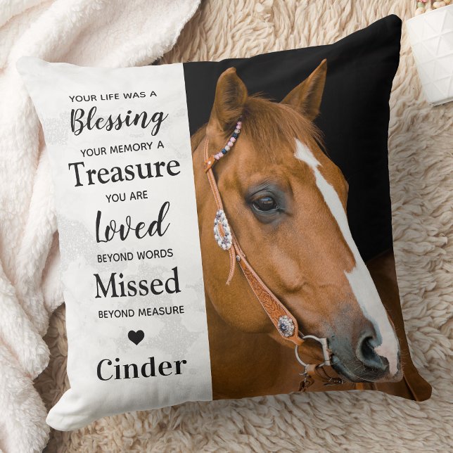 Modern Remembrance Personalised 2 Photo Memorial Cushion (Creator Uploaded)