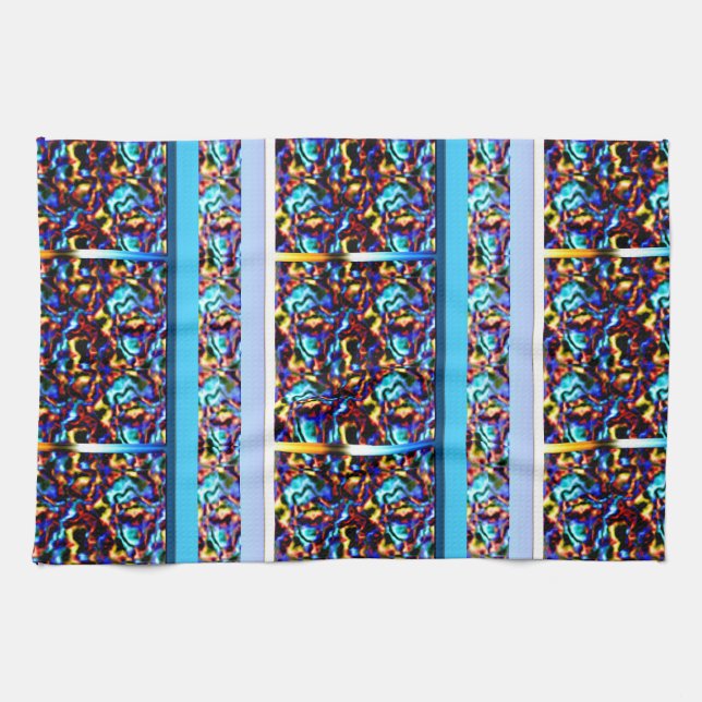 Modern Renaissance Geometric Art Tea Towel (Horizontal)