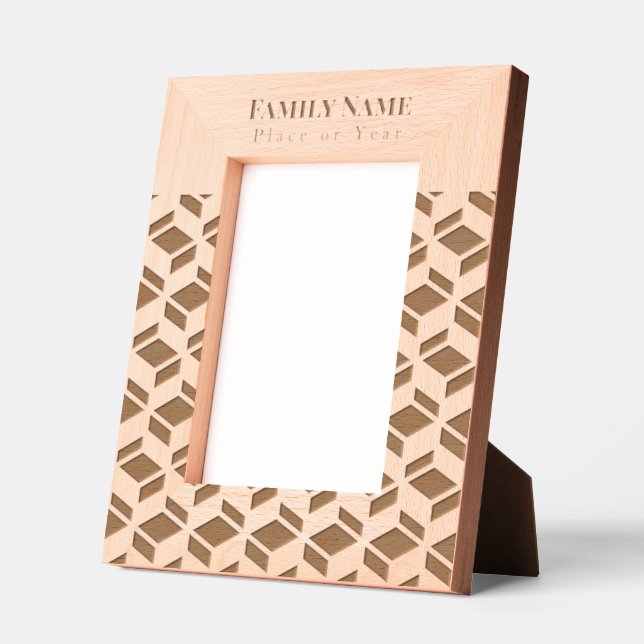 Modern Repeat Pattern  Etched Frames (Left)
