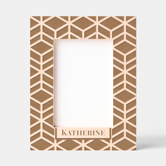 Modern Repeat Pattern  Etched Frames (Front)