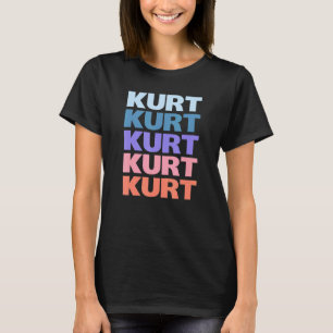 Modern Repeated Text Kurt T-Shirt