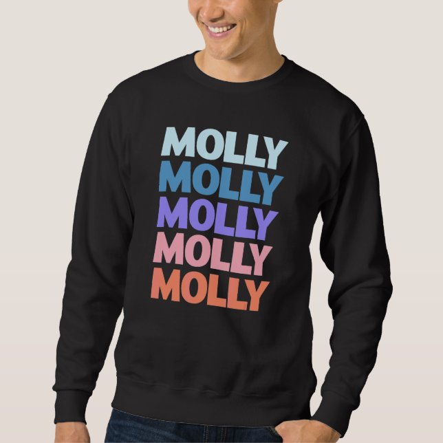 Modern Repeated Text Molly Sweatshirt (Front)
