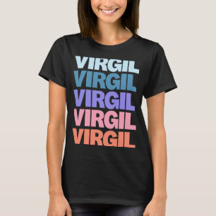 Modern Repeated Text Virgil T-Shirt
