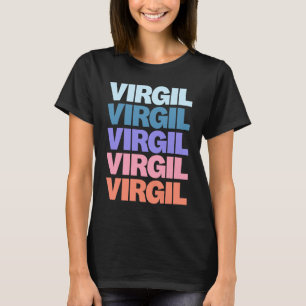 Modern Repeated Text Virgil T-Shirt