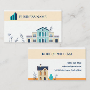 Modern Residential Real Estate Broker Agent Business Card