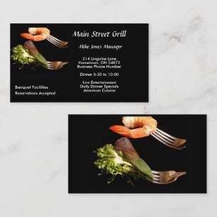 Modern Restaurant Business Card