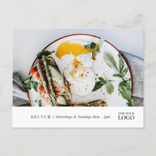 Modern Restaurant New Event Branded Marketing Postcard