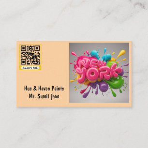 Modern Retailor Store Business Cards Paint store