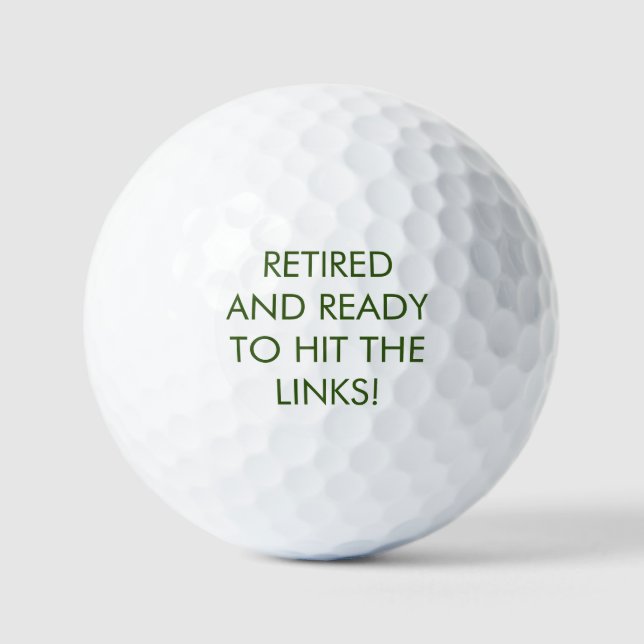 MODERN RETIREMENT GOLF FATHER'S DAY GOLF DAD BALLS (Front)
