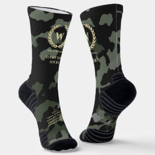 MODERN RETIREMENT GOLF MONOGRAM LUCKY GOLF SOCKS