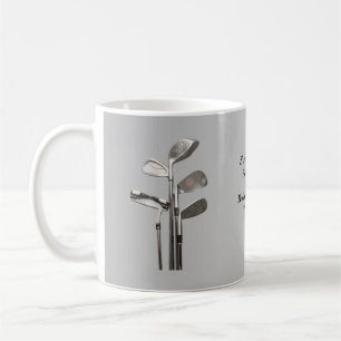 Modern Retirement Golf Sport Golfclubs  Coffee Mug