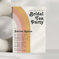 Modern Retro 70's Rainbow Bridal Tea Party