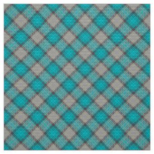 Modern retro blue plaid practical school projects fabric