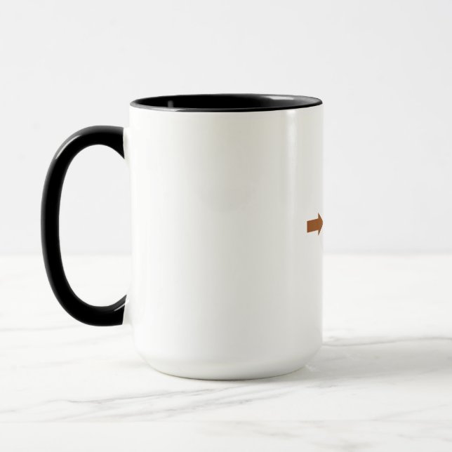Modern Retro Coffee Mug (Left)