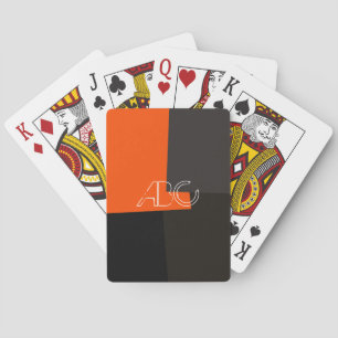 Modern Retro Colour Geometric Pattern #3 Playing Cards