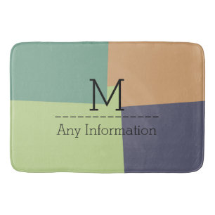 Modern Retro Colour Geometric Pattern #4 Bath Mat