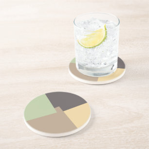Modern Retro Colours Geometric #10 Coaster